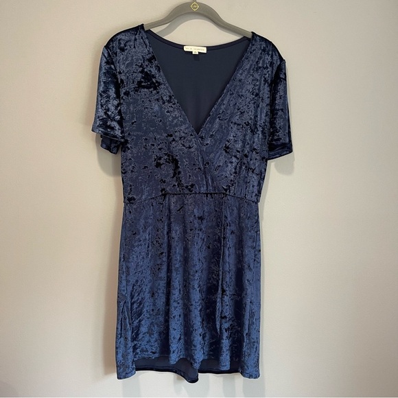 La Hearts Dresses & Skirts - L.A. Hearts Dark Blue Velvet Dress